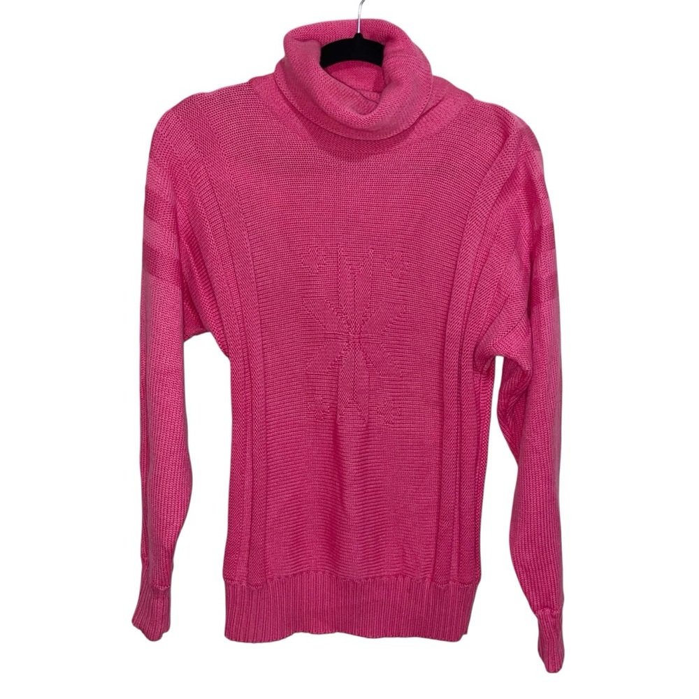 Vintage Meister Sweater Womens Medium Apres Ski Wool Skiing Winter Retro Turtle